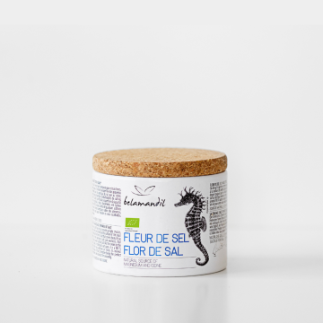 Belamandil - handgeschöpftes Bio - Fleur de Sel aus Portugal 125g Dose