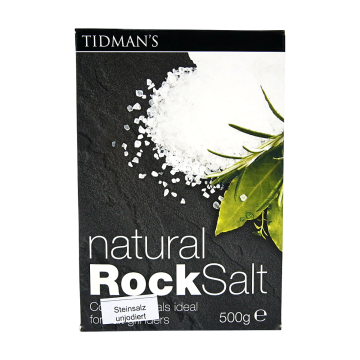 B-WARE Maldon Salt Tidman´s Natural Rock Salt 500 g grobes Steinsalz