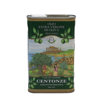 Centonze Extra Natives Bio Olivenöl aus Sizilien 500 ml Kanister