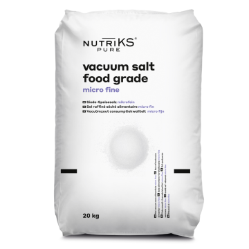 Siede-Speisesalz microfine 0-0,15 mm im 20 kg  Sack