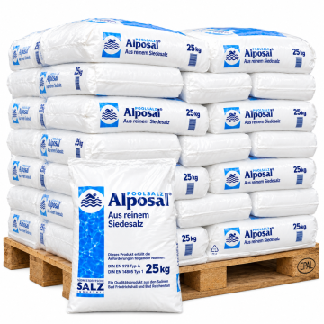 1000kg Alposal Poolsalz auf Palette