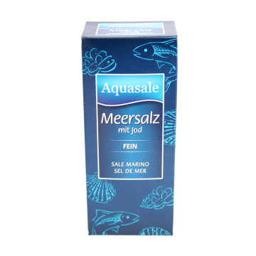 Aquasale® feines Meersalz mit Jod im 500 Gramm Paket 