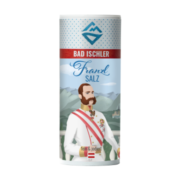 Bad Ischler Franzl Salz 200 g Kristallsalz fein & jodiert Sisi & Franz Edition