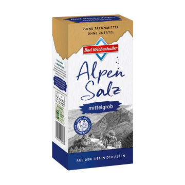 Alpensaline Mittelgrobes Alpensalz 1 kg Paket
