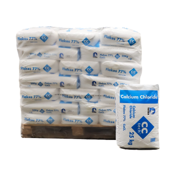 1050 kg Calciumchlorid 77/78 % Schuppen 42 x 25 kg Säcke auf Palette