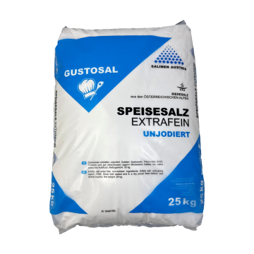 GUSTOSAL Speisesalz extrafein und unjodiert im 25 kg Sack