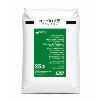 Kaliumchlorid Lebensmittel mit 0,5% Aerosil KCl ca. 99,5 % im 25 kg Sack
