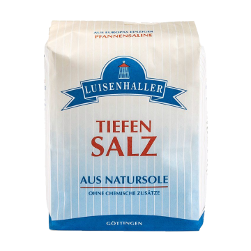 Luisenhaller Tiefensalz aus  Natursole 1 kg Päckchen