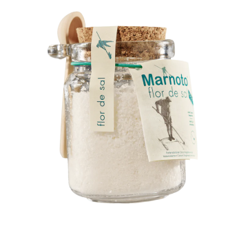 Marnoto Bio Fleur de Sel 150g Glas mit Dosierlöffel