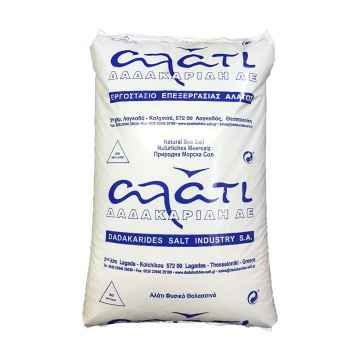 Poolsalz - fein 0-1 mm naturreines Meersalz 99,3% NaCl aus dem ionischen Meer im 25 kg Sack
