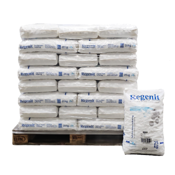 1000 kg Regenit® Regenerier Siedesalztabletten 40 x 25 kg Sack auf Palette