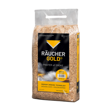RÄUCHERGOLD® HBK 750-2000 Buchenholzspäne im 10 Liter Sack