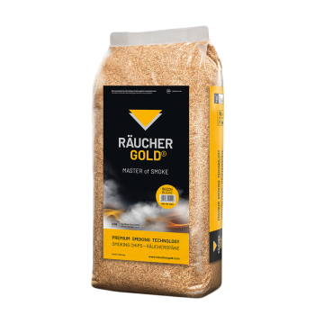 RÄUCHERGOLD® HBK 750-2000 Buchenholzspäne im 15 kg Sack