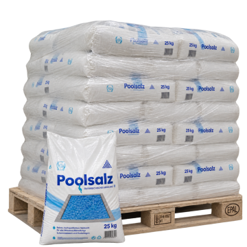 1000 kg Salinen POOLSALZ OHNE Trennmittel reinstes Siedesalz 40x25 kg auf Palette