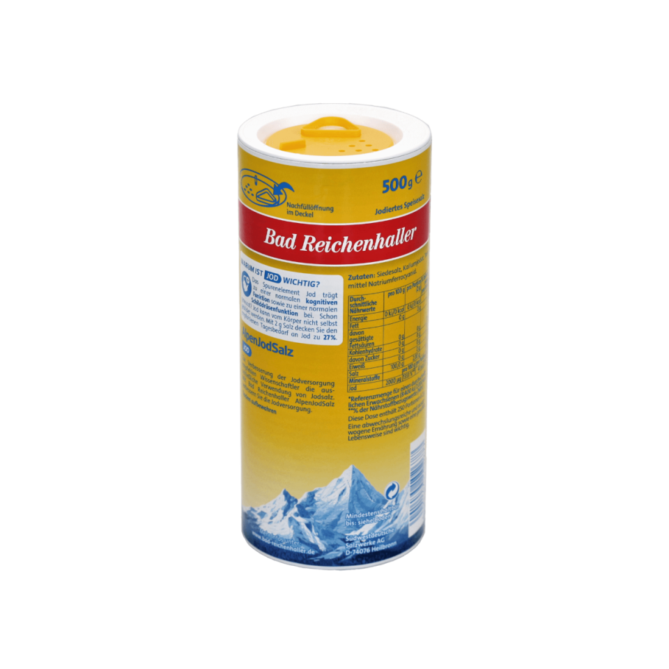Bad Reichenhaller Alpen-Jodsalz 12x500g Dose