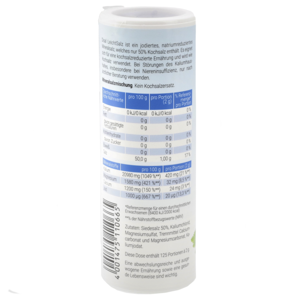 Disal Leichtsalz jodiert 250 Gramm Dose