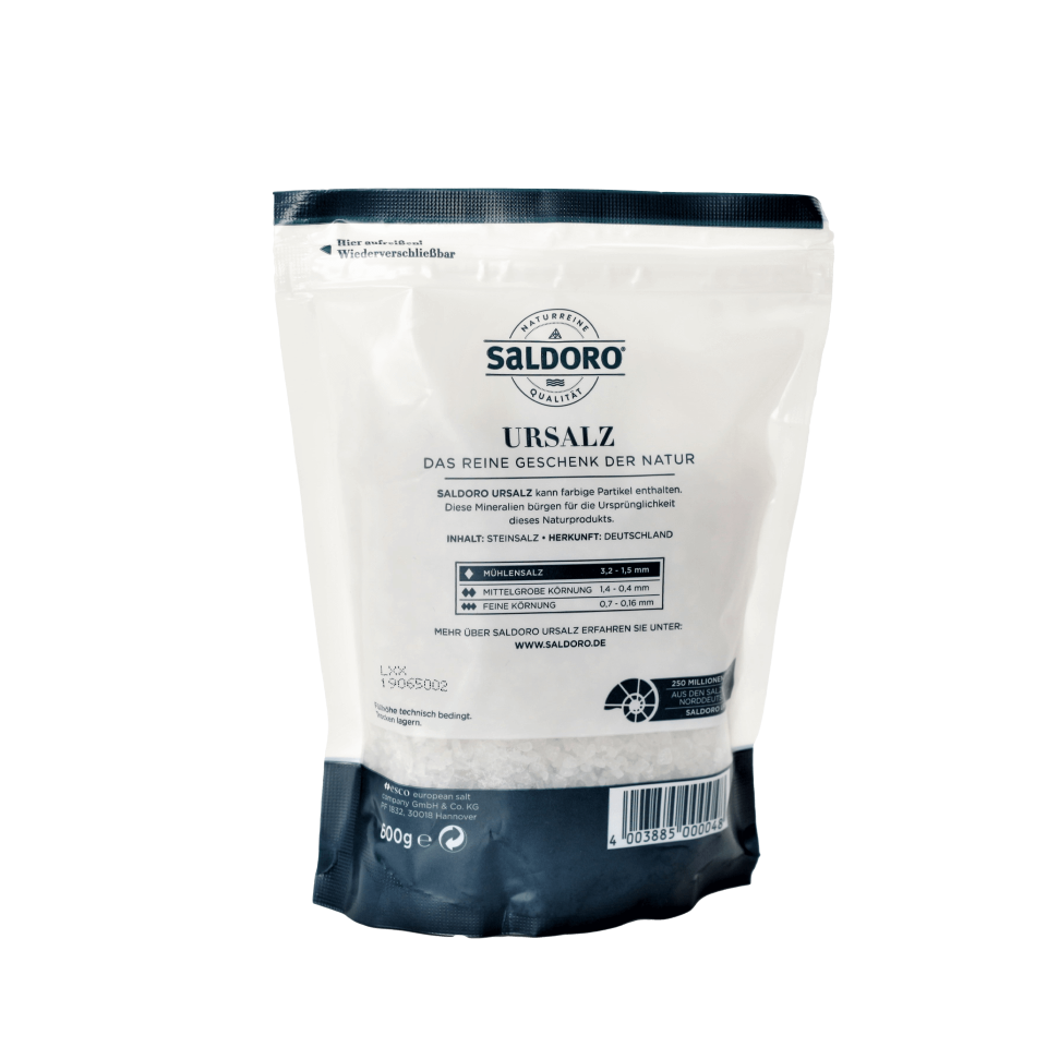 Saldoro Ursalz Mühlensalz 600g Beutel grob