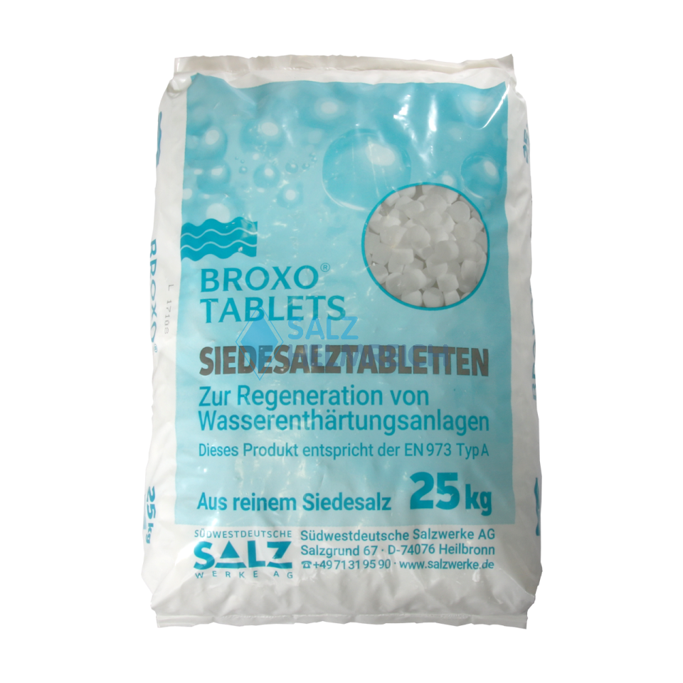 BROXO Tablets Siedesalztabletten im 25 kg Sack BROXO Tablets Siedesalztabletten im 25 kg Sack