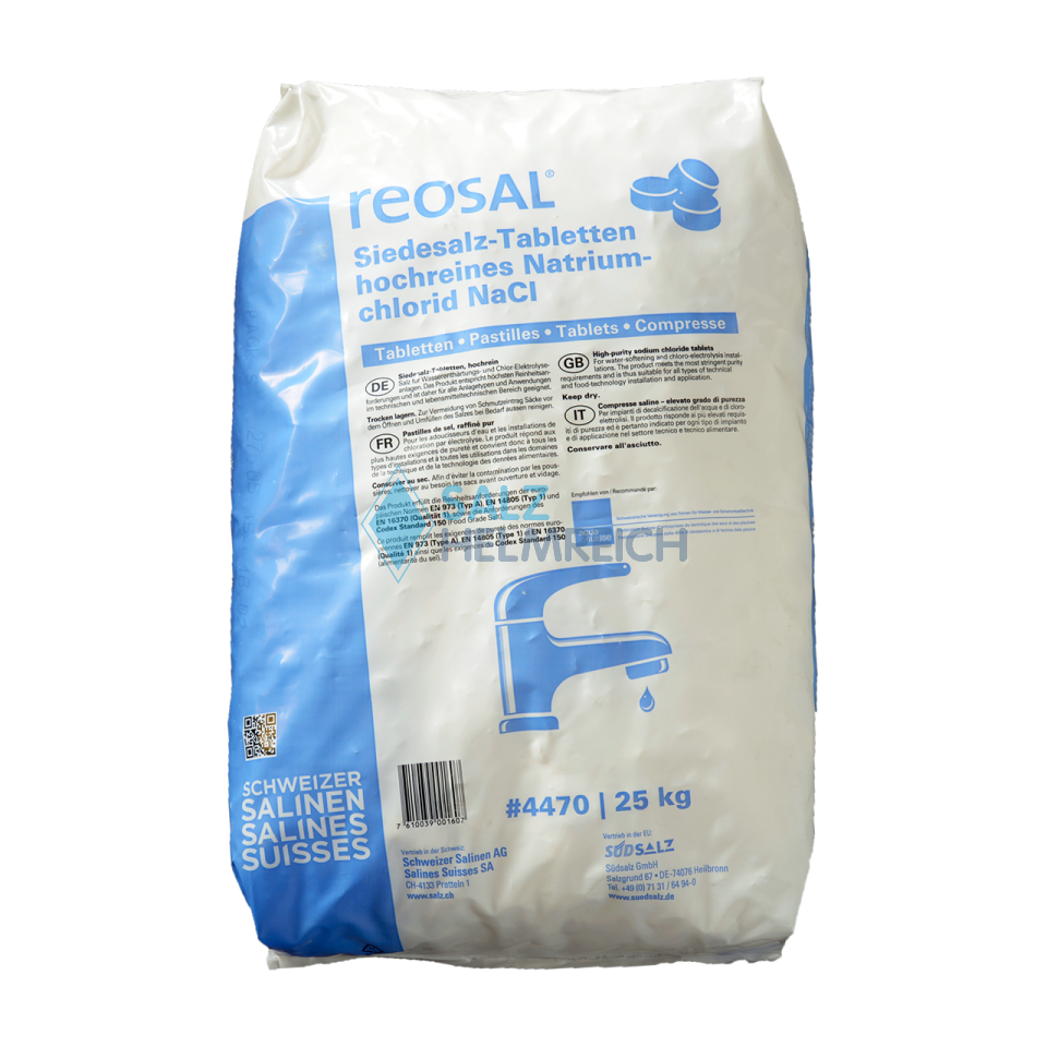 Reosal Spezial - Regenerier Salztabletten im 25 kg Sack Reosal Spezial - Regenerier Salztabletten im 25 kg Sack