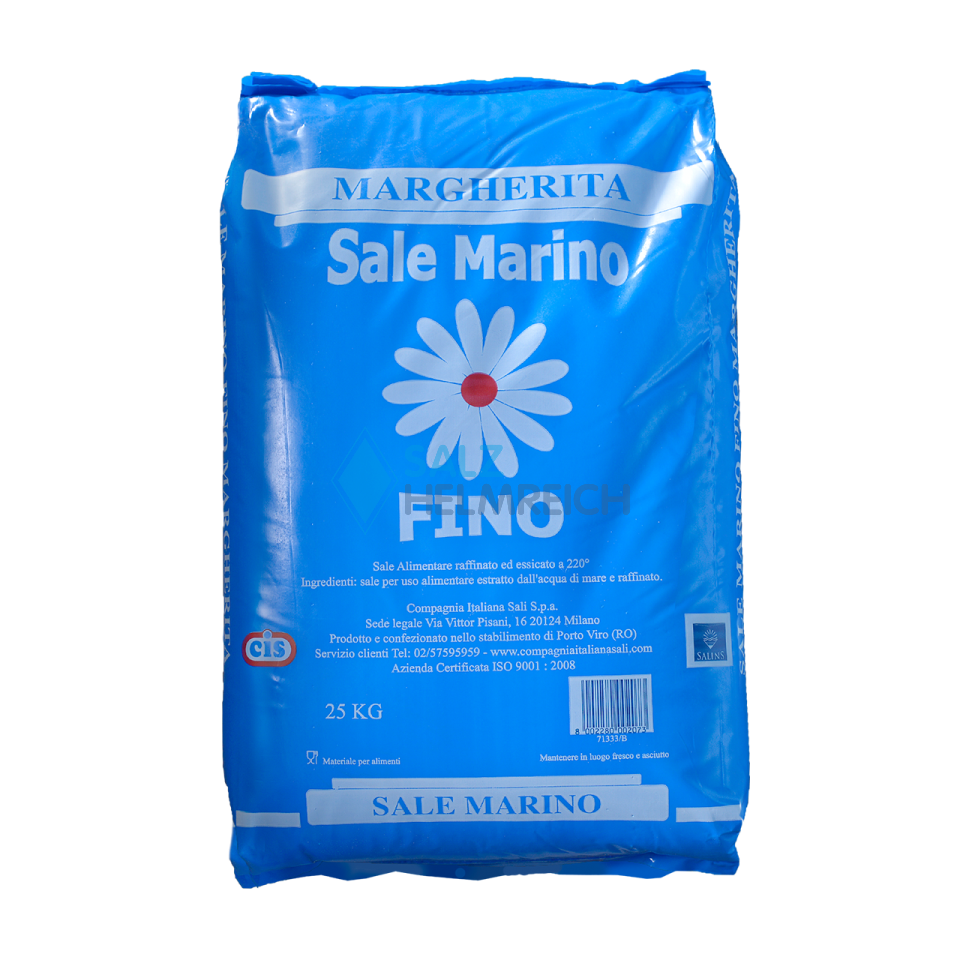 Meersalz fein naturrein 0-1 mm ohne Trennmittel im 25 kg Sack Meersalz fein naturrein 0-1 mm ohne Trennmittel im 25 kg Sack