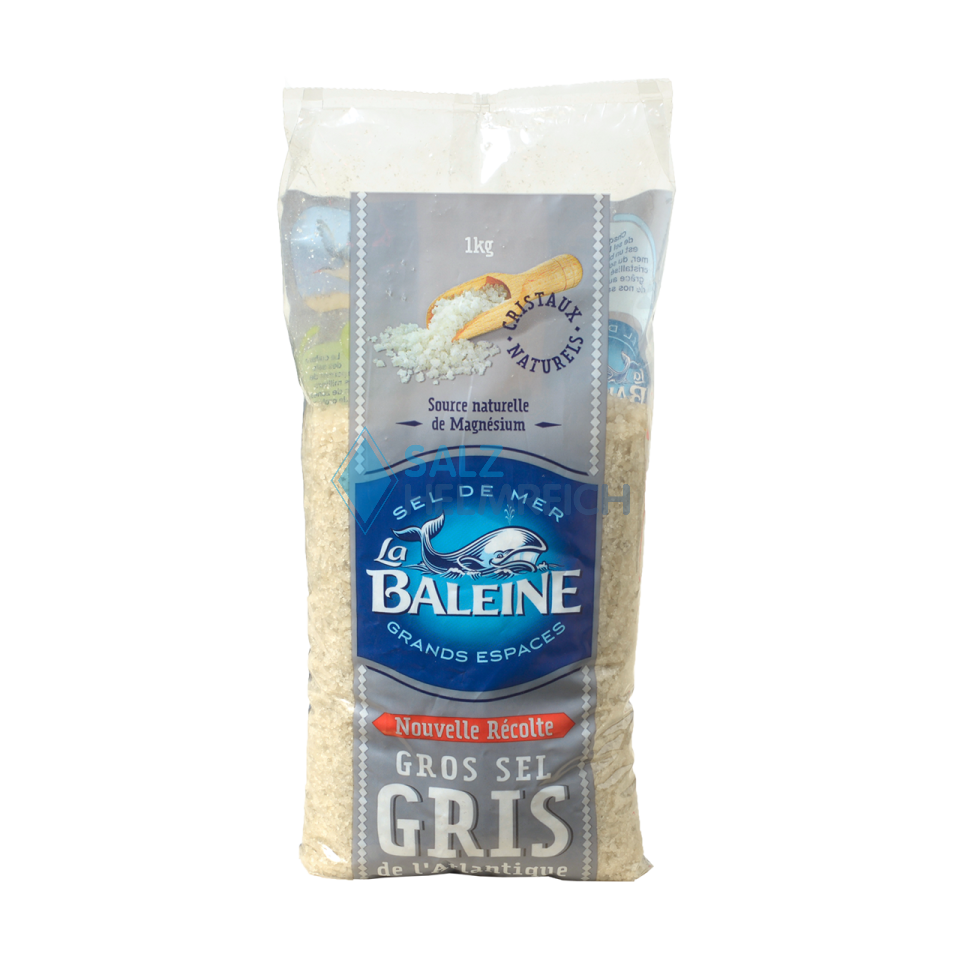 GROS SEL GRIS de l'Atlantique 1 kg Beutel - graues Meersalz Frankreich GROS SEL GRIS de l'Atlantique 1 kg Beutel - graues Meersalz Frankreich