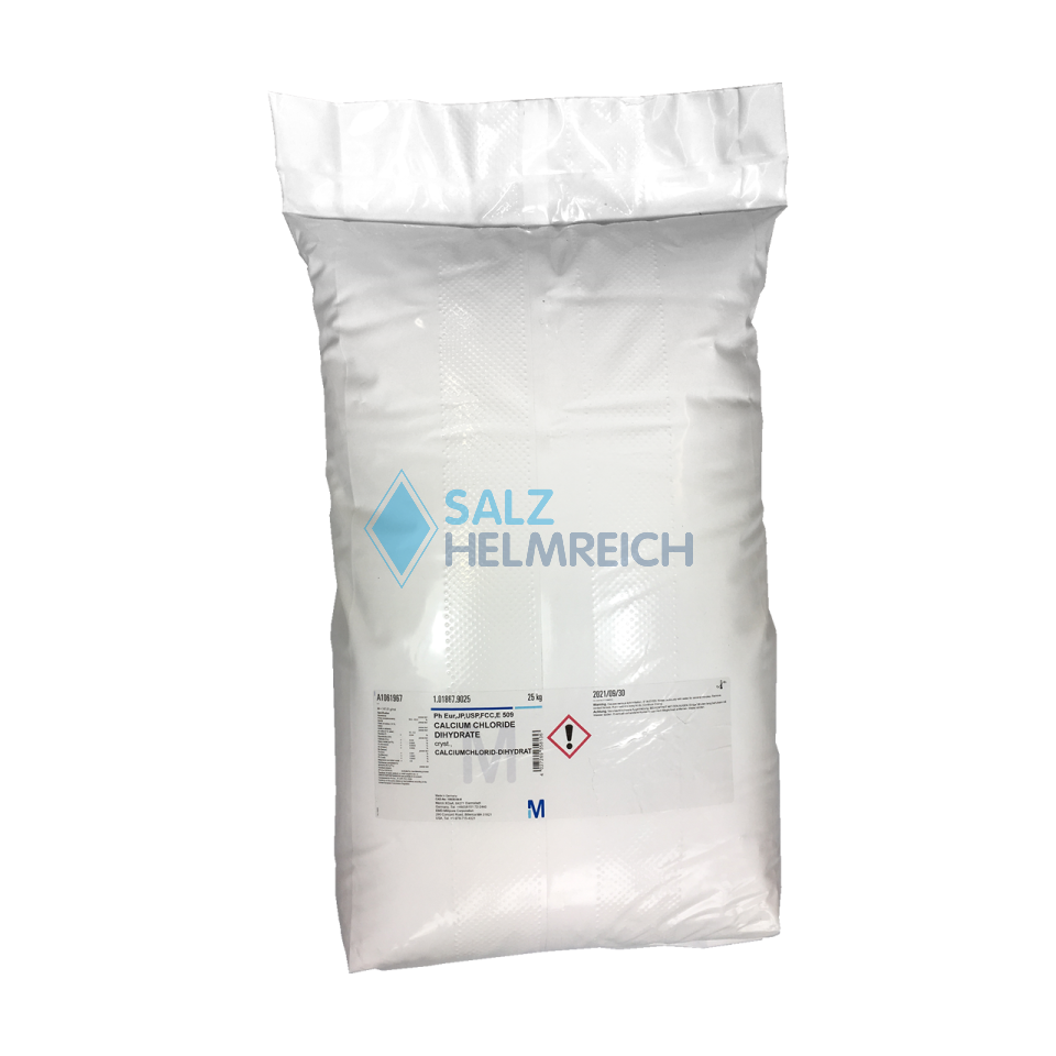 Calciumchlorid Dihydrat, E 509, Ph. Eur., USP im 25 kg Sack Calciumchlorid Dihydrat, E 509, Ph. Eur., USP im 25 kg Sack