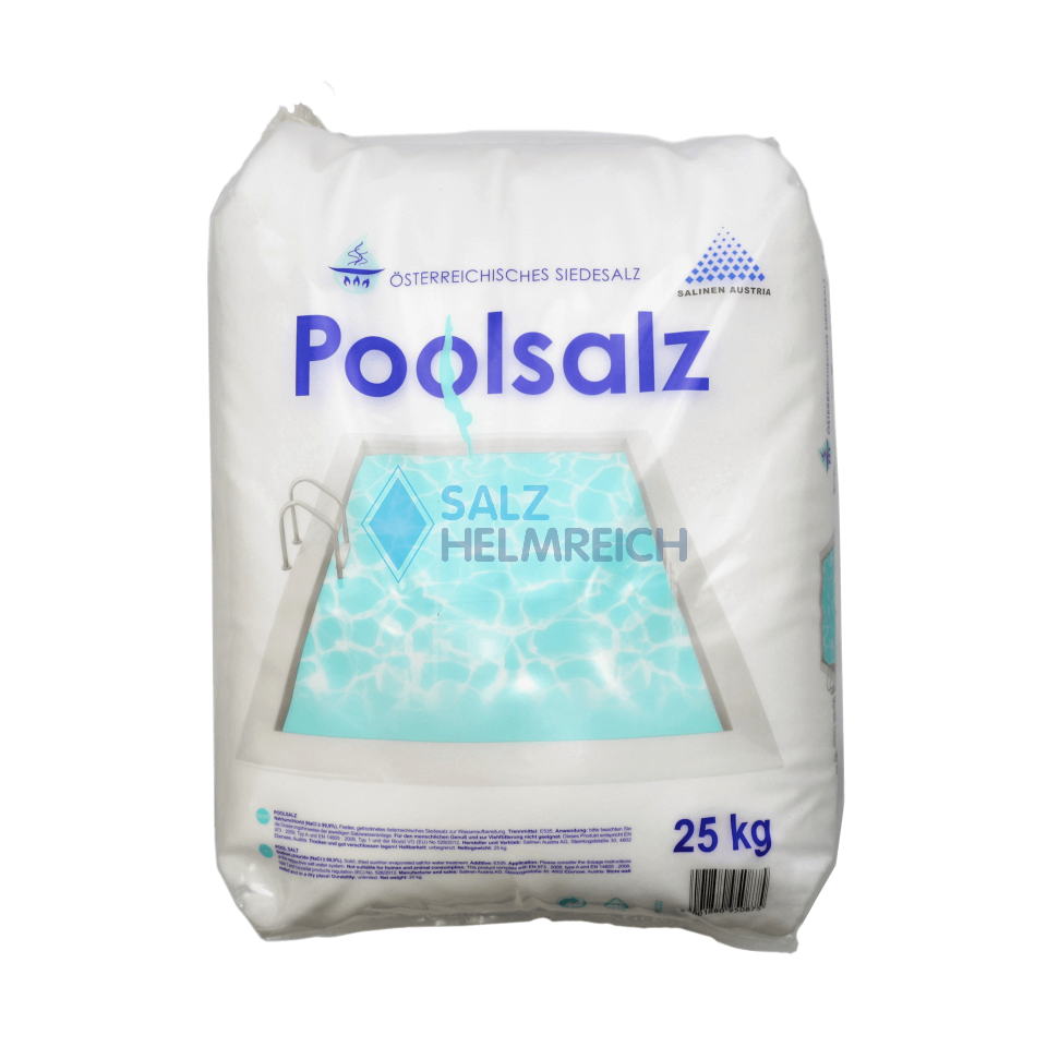 Salinen POOLSALZ reinstes Siedesalz im 25 kg Sack