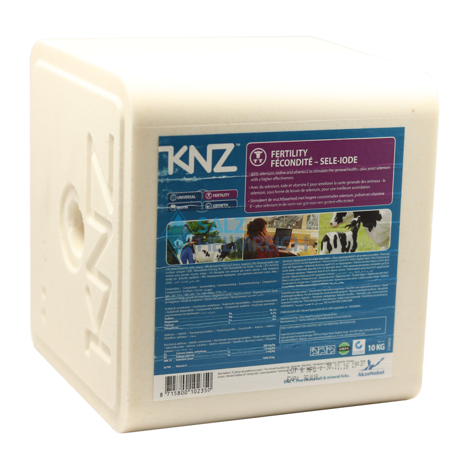 KNZ® Fertility Mineralleckstein eckig 10 kg mit Loch KNZ® Fertility Mineralleckstein eckig 10 kg mit Loch