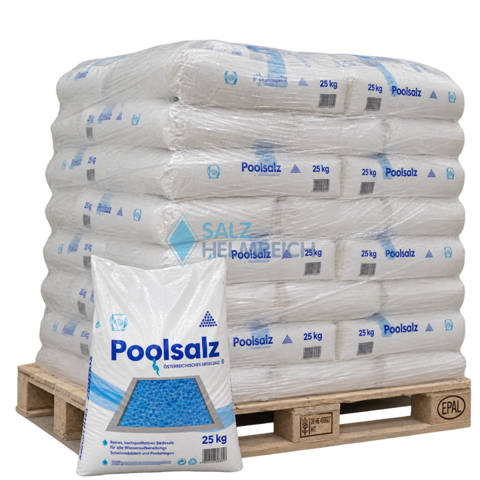 Salinen Austria Poolsalz 1000kg auf Palette