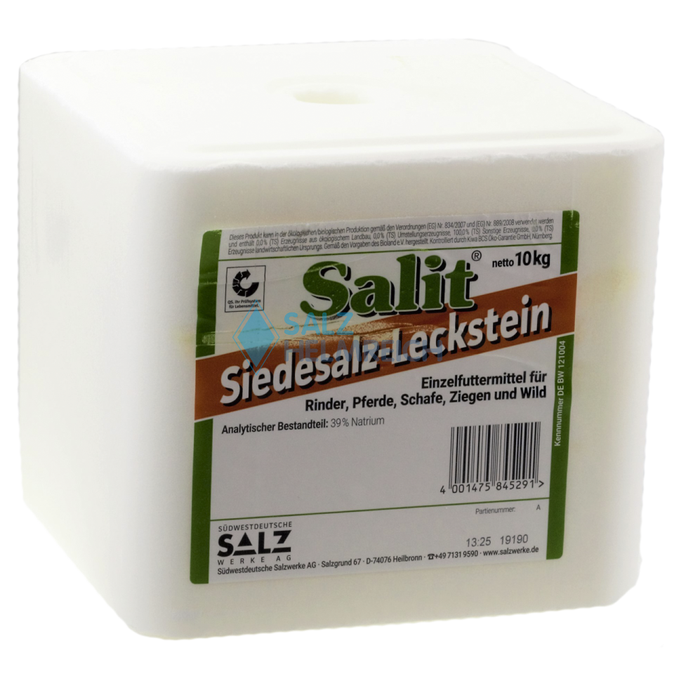 Salit®  Siede-Salzleckstein mit Loch gepresst 10 kg