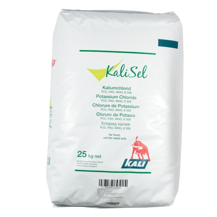 Kaliumchlorid Lebensmittel KCl ca. 99,5 % im 25 kg Sack