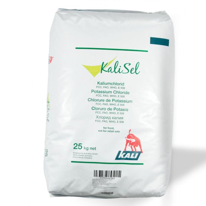 Kaliumchlorid Lebensmittel KCl ca. 99,5 % im 25 kg Sack