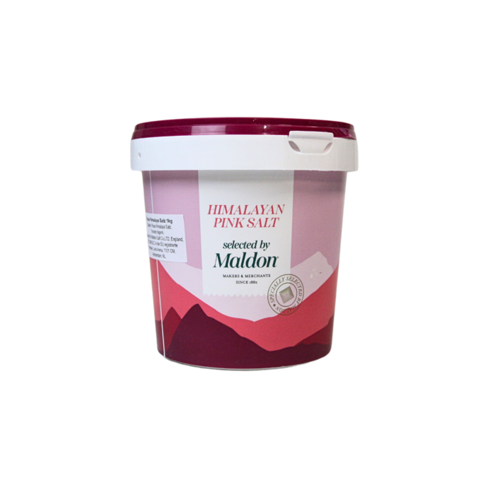 Maldon Pink Salt Steinsalz vom Fusse des Himalaya 1 kg Eimer