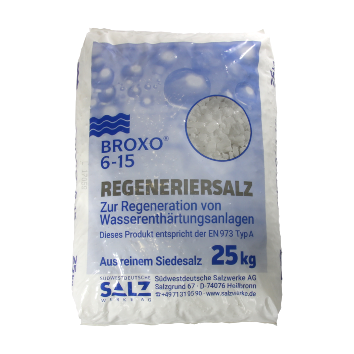 Broxo Salz-Granulat  6-15 mm nach DIN EN 973 Typ A im 25 kg Sack