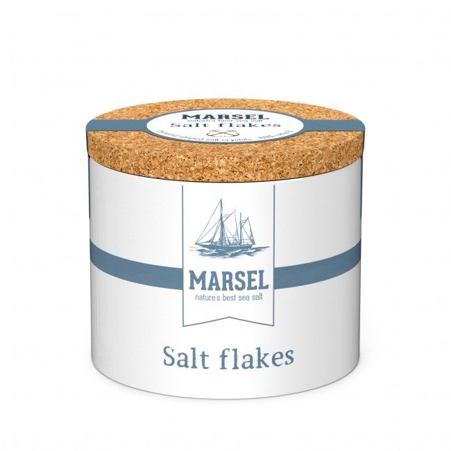 MARSEL® - Salzflocken - Salt Flakes im Keramiktopf
