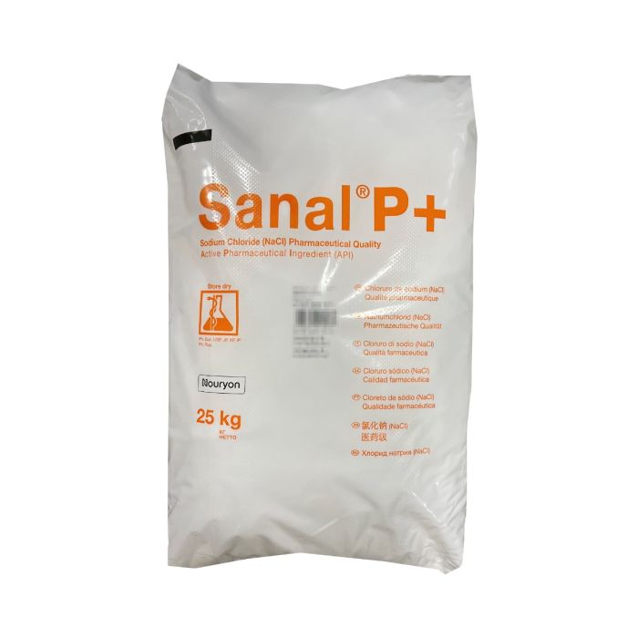 SANAL® P+ (Akzo) Nouryon Sodium Chloride pharmazeutische Qualität Pharmasalz im 25 kg Sack