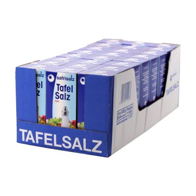 Safrisalz Tafelsalz Fein 24x500g Paket
