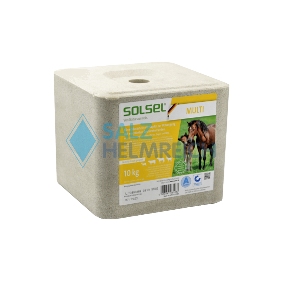 SOLSEL ® Multi Mineralleckstein mit Kupfer mit Loch gepresst 10 kg
