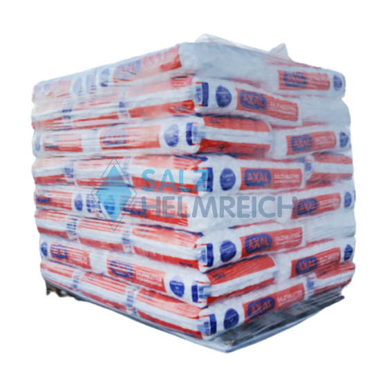 1000 kg Axal  PRO Siedesalztabletten nach DIN EN 973 Typ A 40 x 25 kg Sack auf Palette
