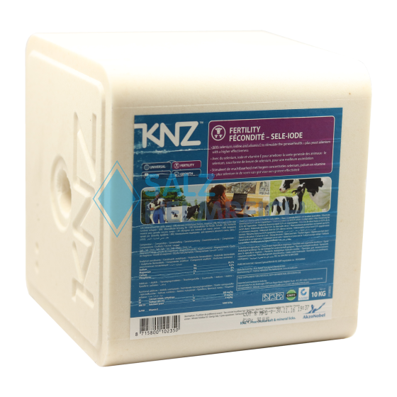 KNZ® Fertility Mineralleckstein eckig 10 kg mit Loch