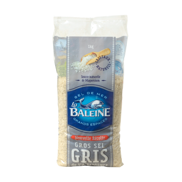 GROS SEL GRIS de l'Atlantique 1 kg Beutel - graues Meersalz Frankreich