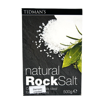 Maldon Salt Tidman´s Natural Rock Salt 500 g grobes Steinsalz