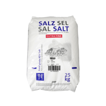 Siede-Speisesalz Pudersalz extrafein 0-0,3 mm im 25 kg Sack