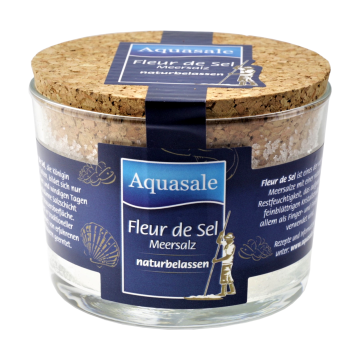 Aquasale® - Fleur de Sel im 125 Gramm Glas 