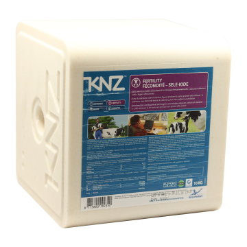 KNZ® Fertility Mineralleckstein eckig 10 kg mit Loch