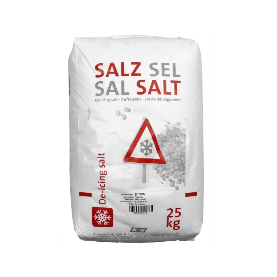 1000 kg K+S Stein - Auftausalz 40 x 25 kg Sack auf Palette