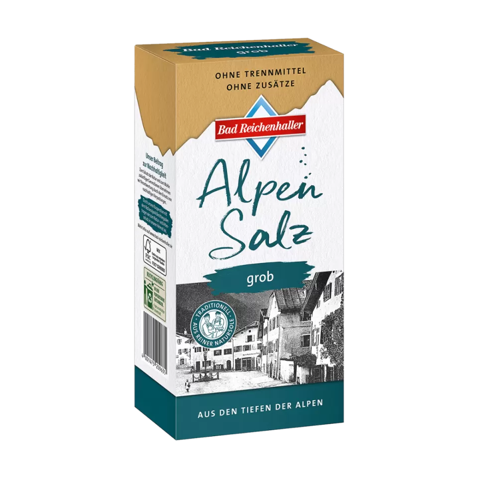 Alpensaline Grobes Alpensalz 1 kg Paket Alpensaline Grobes Alpensalz 1 kg Paket