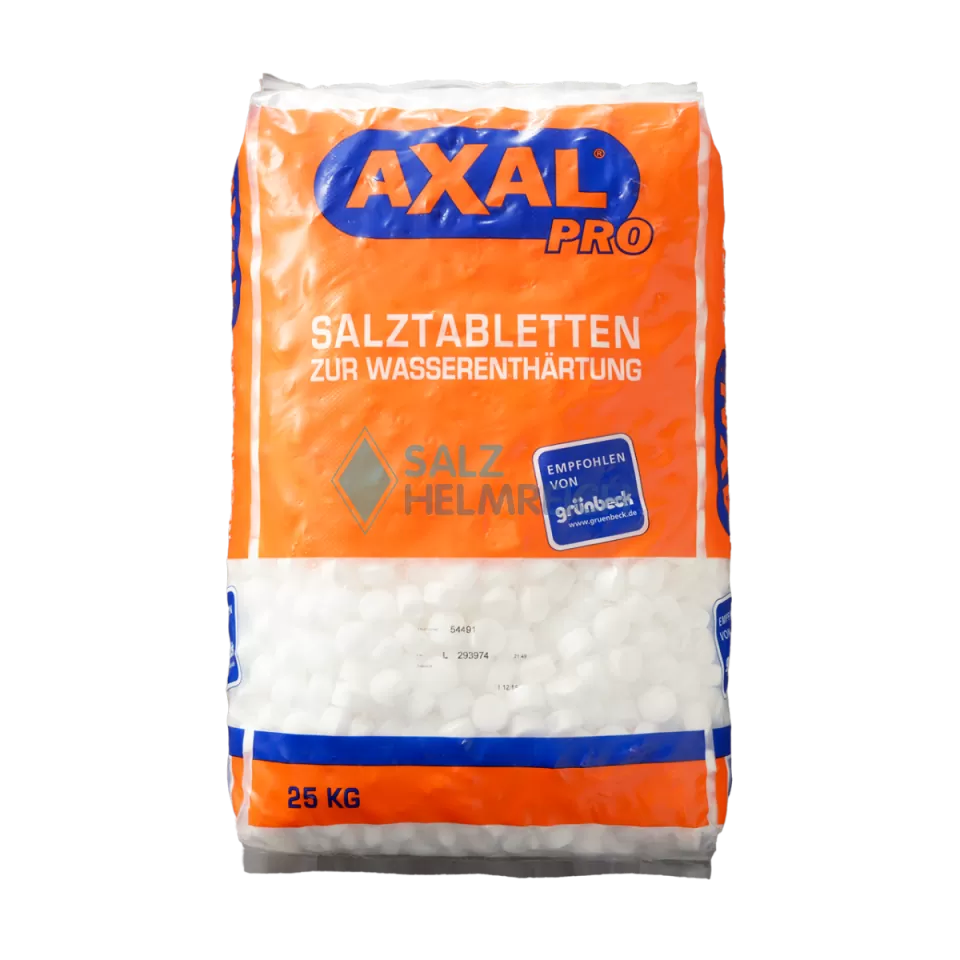 Axal  PRO Siedesalztabletten nach DIN EN 973 Typ A im 25 kg Sack