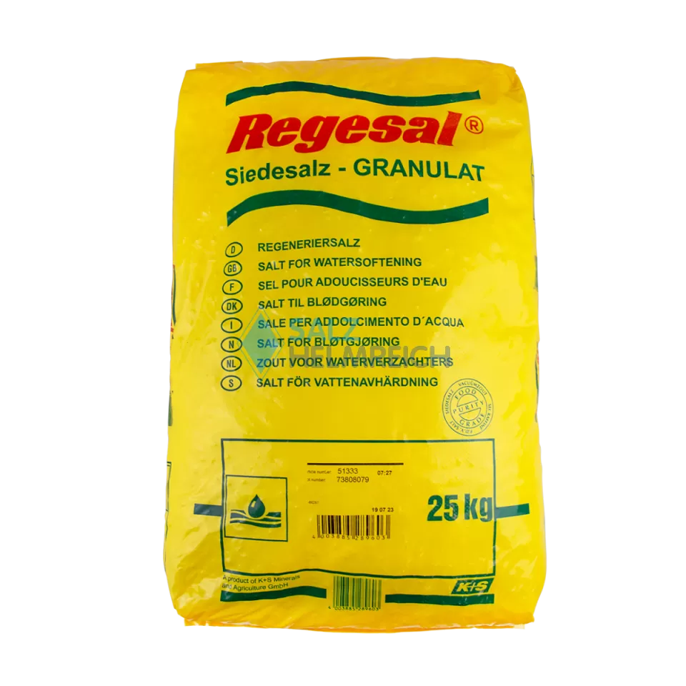 Regesal Siedesalz-Granulat 5 -20mm, Regeneriersalz im 25 kg Sack - salz. kaufen: Salz-Helmreich