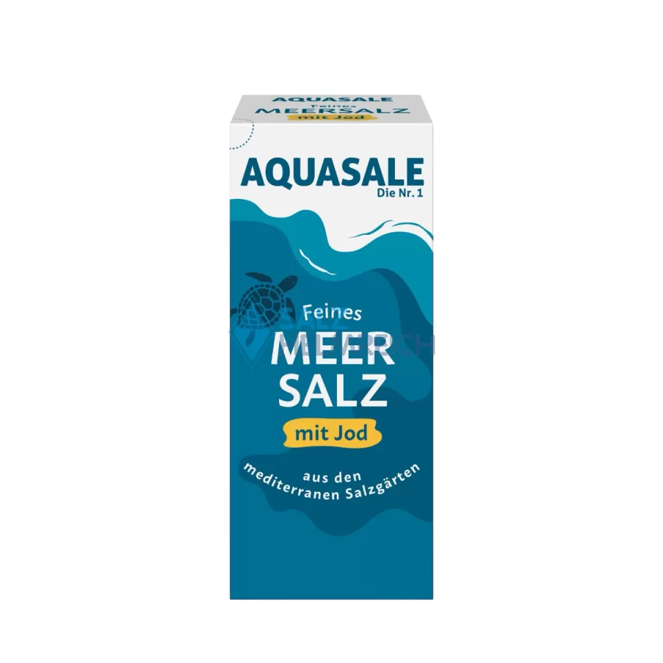 Aquasale® feines Meersalz mit Jod im 500 Gramm Paket 